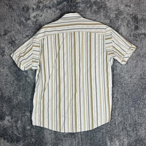 Kuhl Shirt Mens Large Striped Short Sleeve Button Front Suncel Hiking - Picture 2 of 6